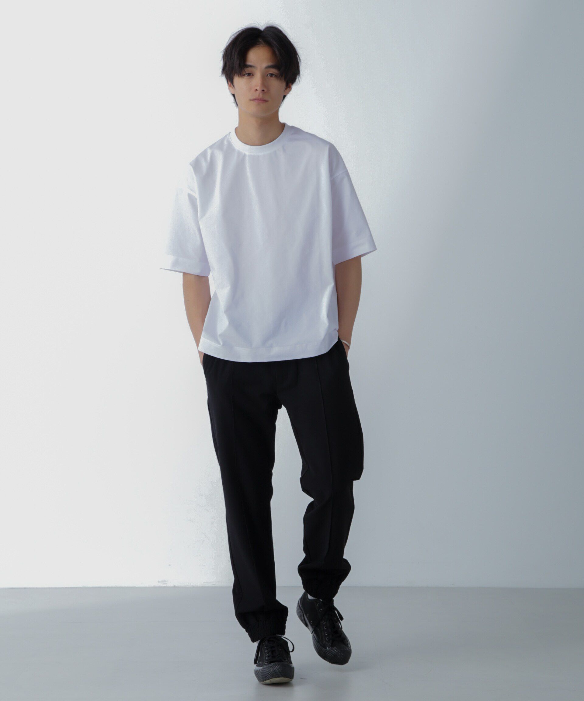 nano･universe「「RELAX」快適冷感EDMONDイージーパンツ」|チノ|