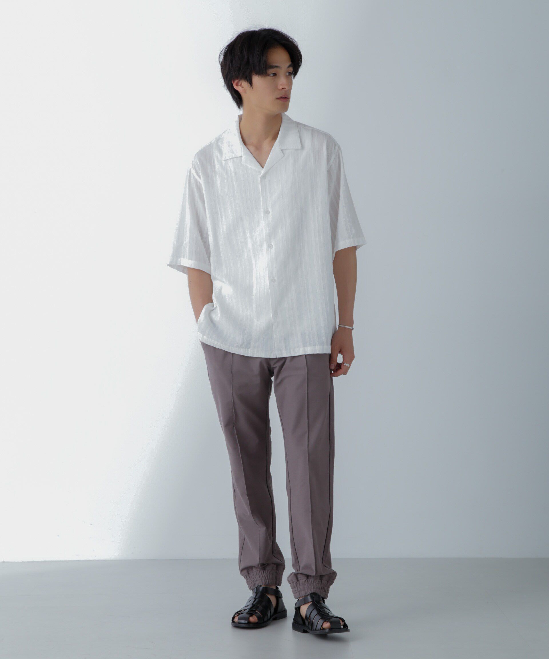 nano･universe「「RELAX」快適冷感EDMONDイージーパンツ」|チノ|