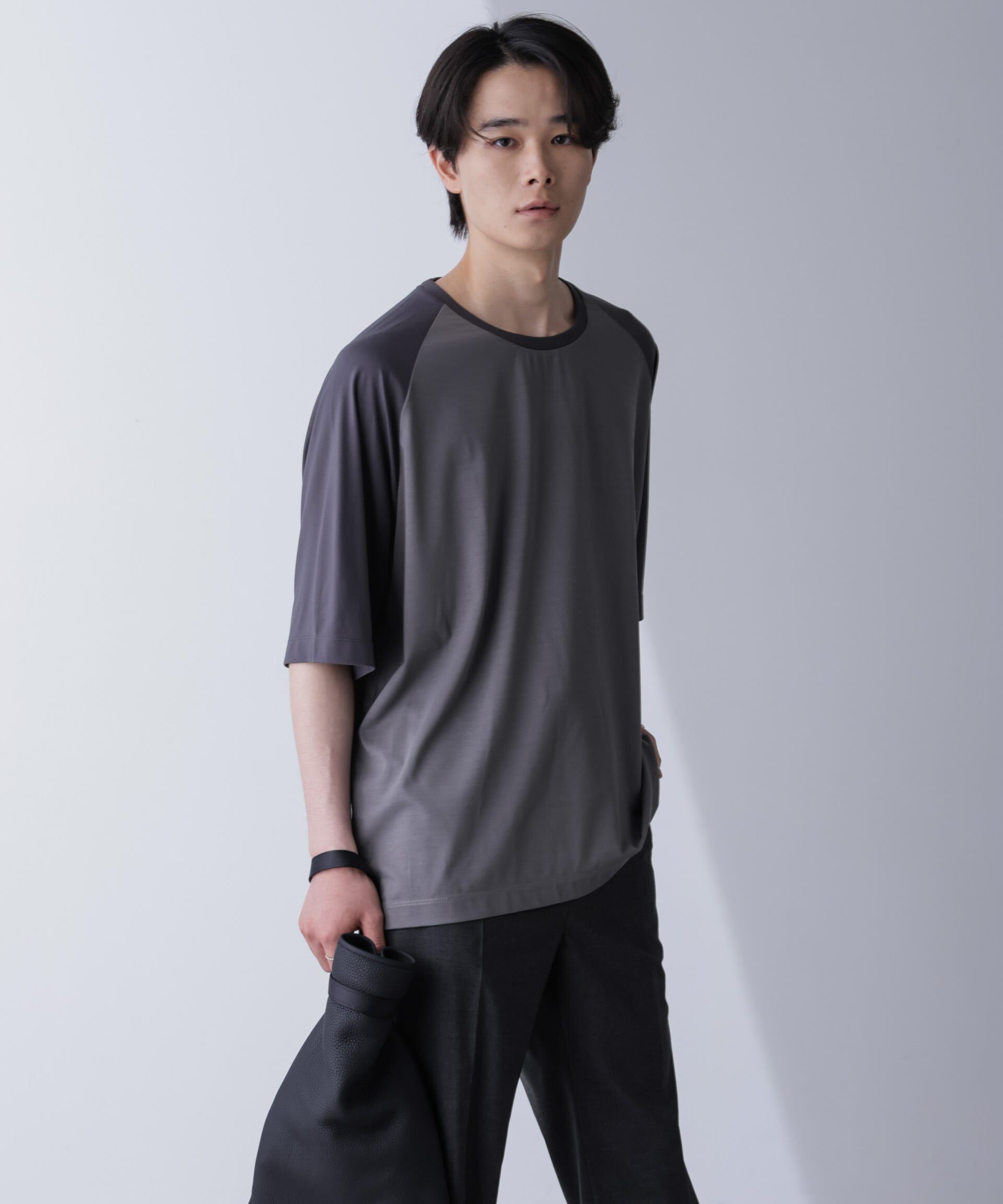 nano･universe「ワイドシルエットラグランTシャツ 半袖」|Tシャツ・カットソー|