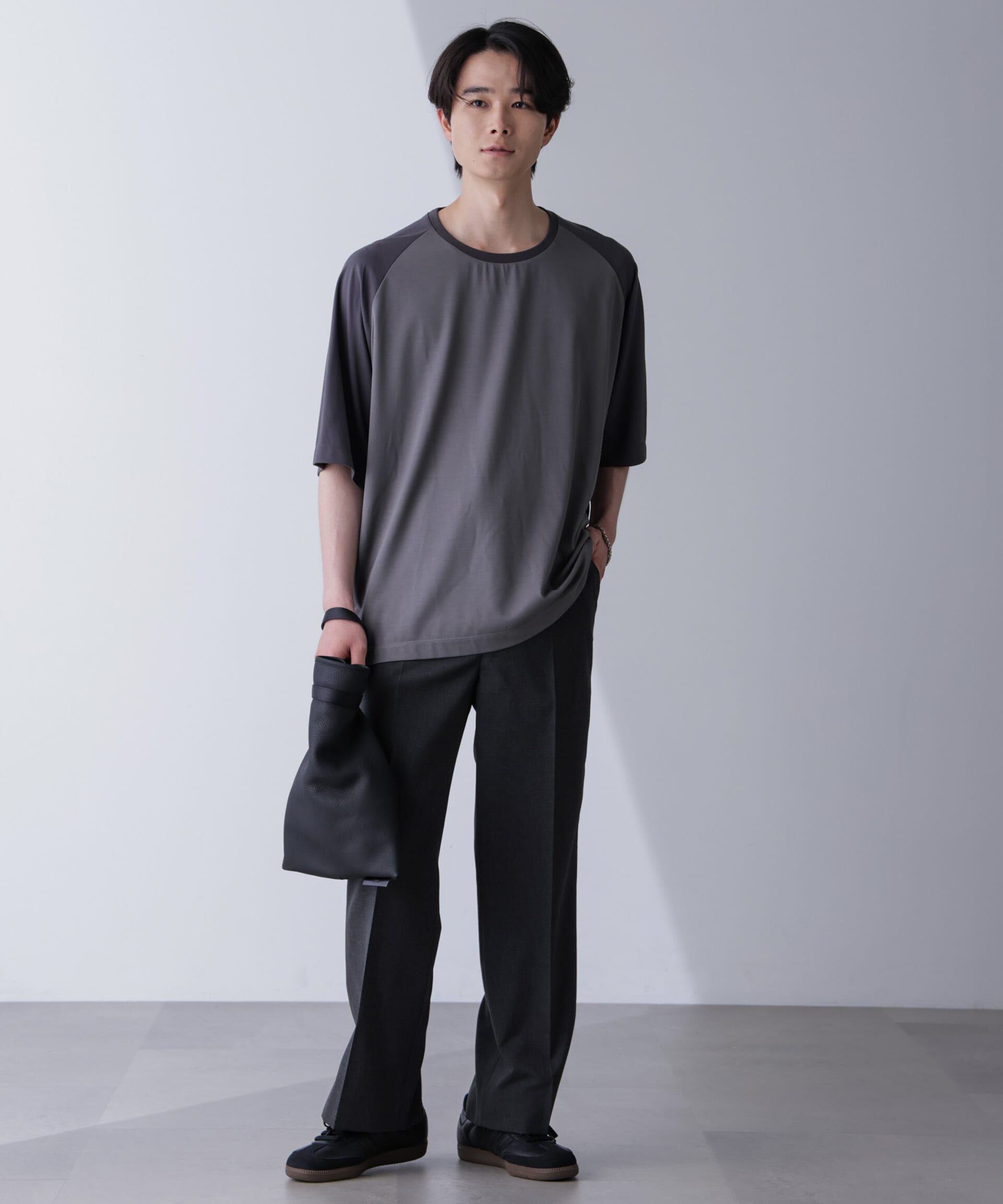 nano･universe「ワイドシルエットラグランTシャツ 半袖」|Tシャツ・カットソー|