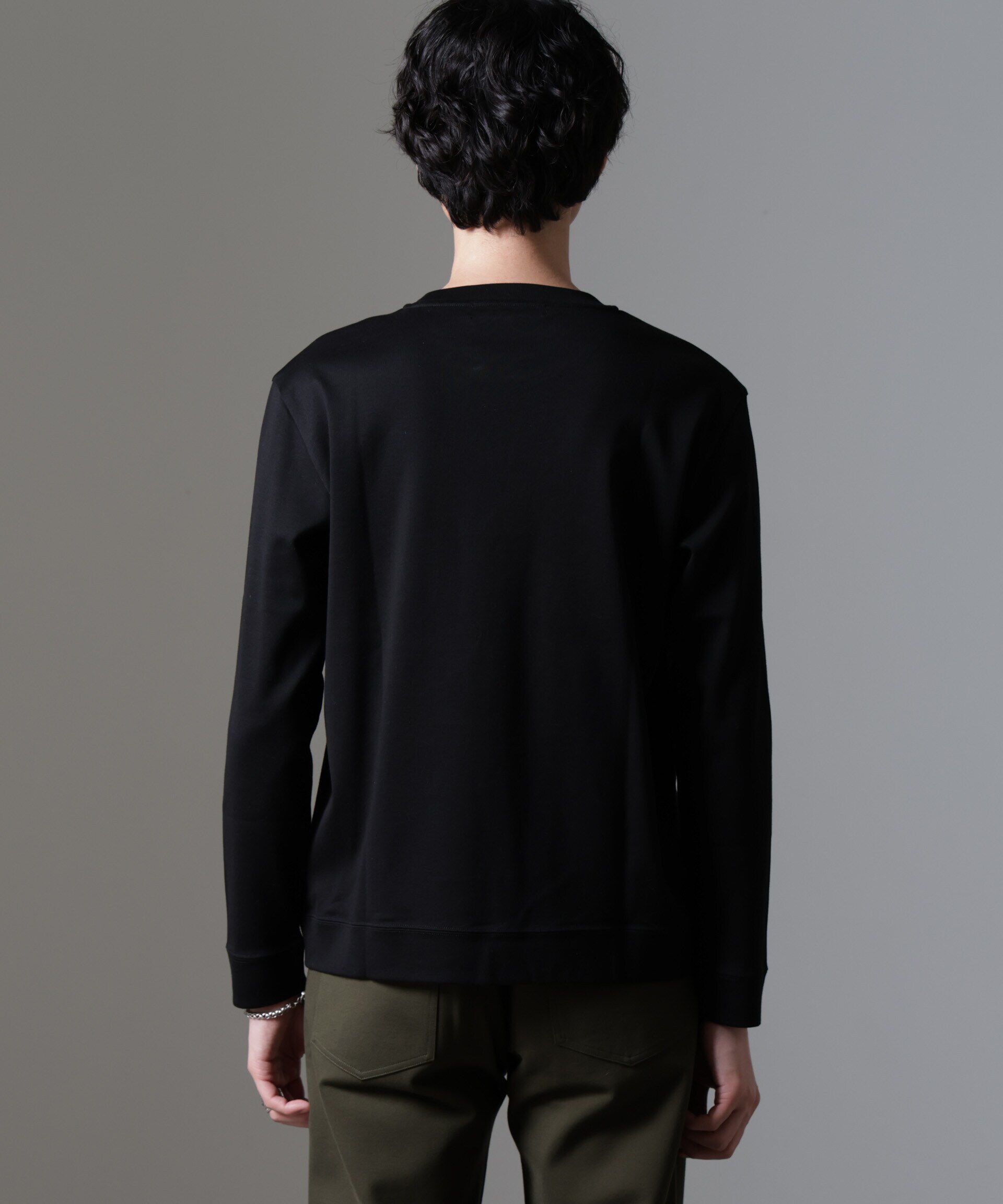 nano･universe「｢FORMAL JERSEY｣クルーネックカットソー長袖」|Tシャツ・カットソー|