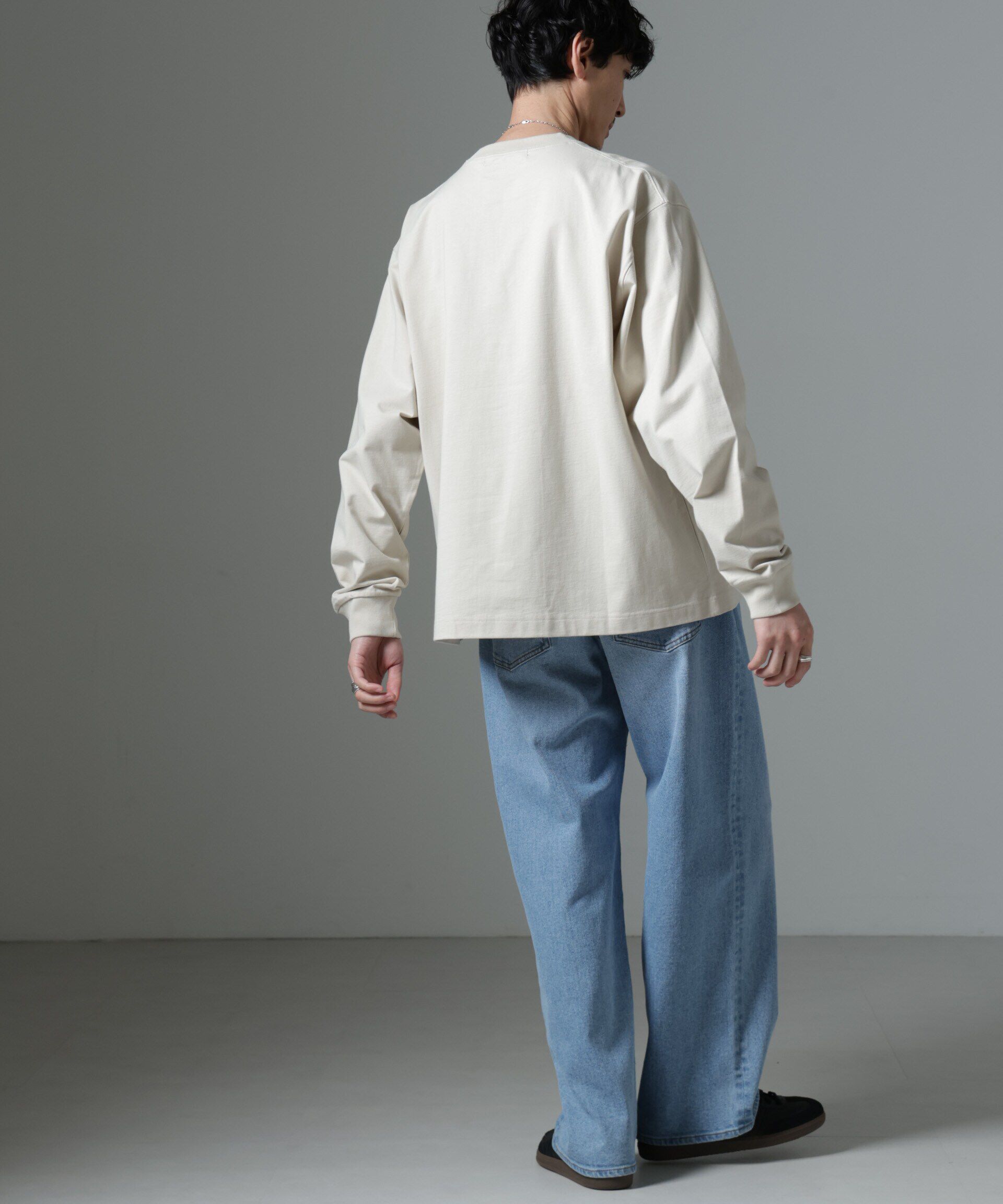 nano･universe「ビッグシルエットワンポイントTシャツ 長袖」|Tシャツ・カットソー|