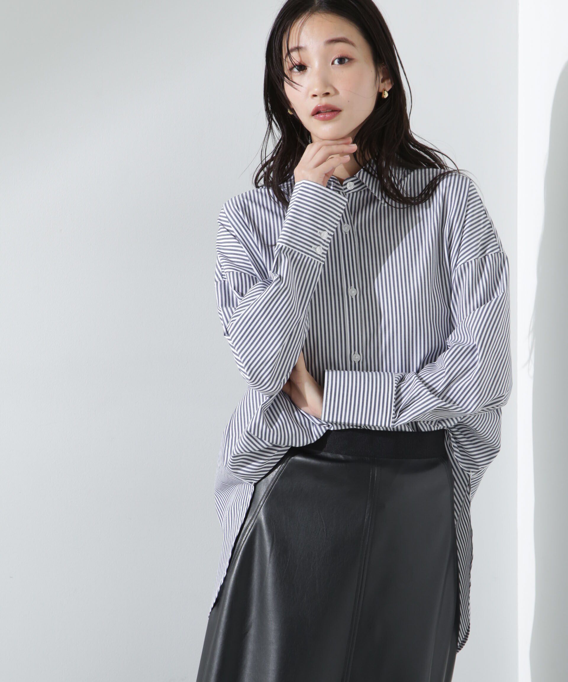 nano･universe「ブロードワイドシルエットシャツ」|シャツ・ブラウス|