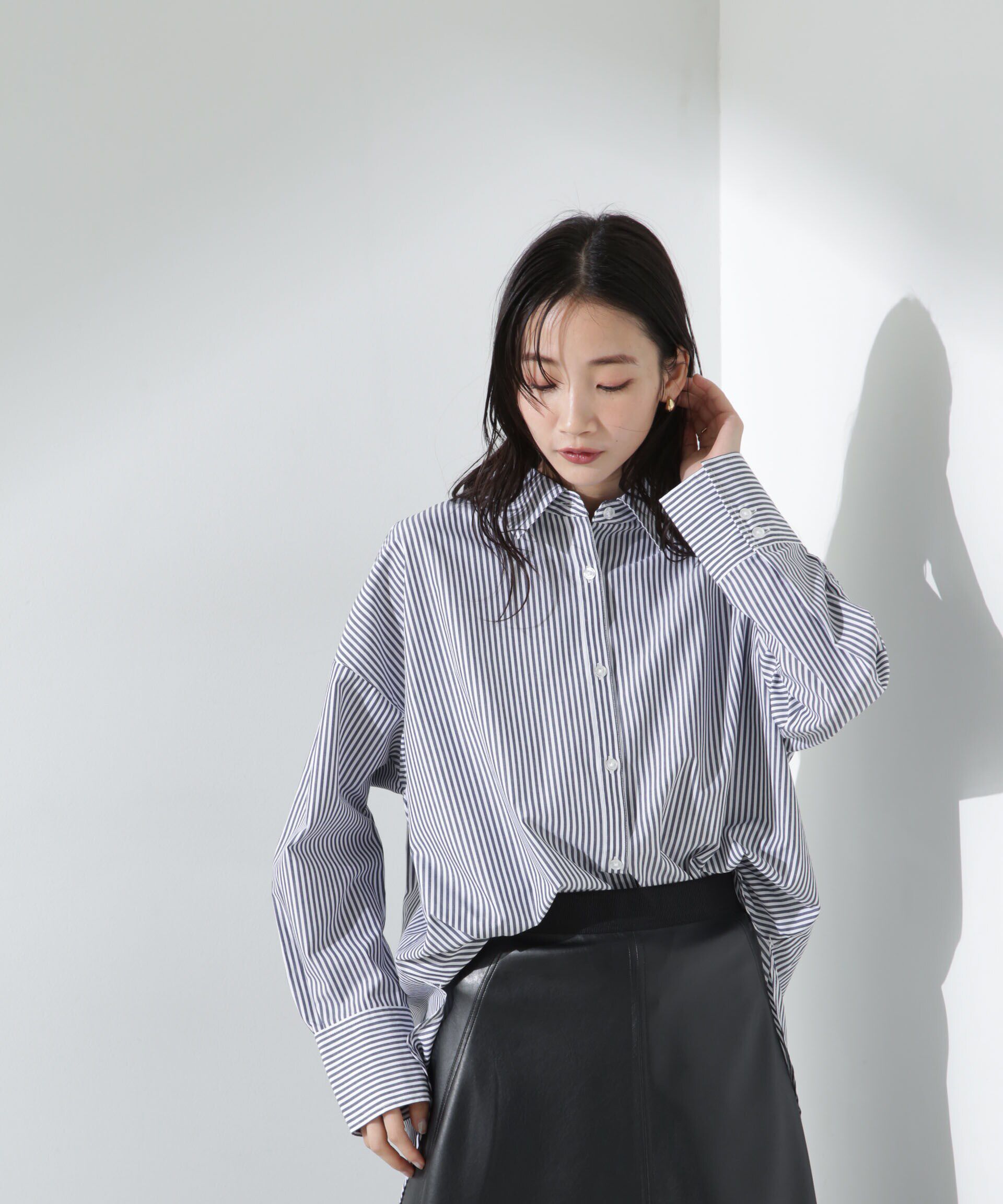 nano･universe「ブロードワイドシルエットシャツ」|シャツ・ブラウス|