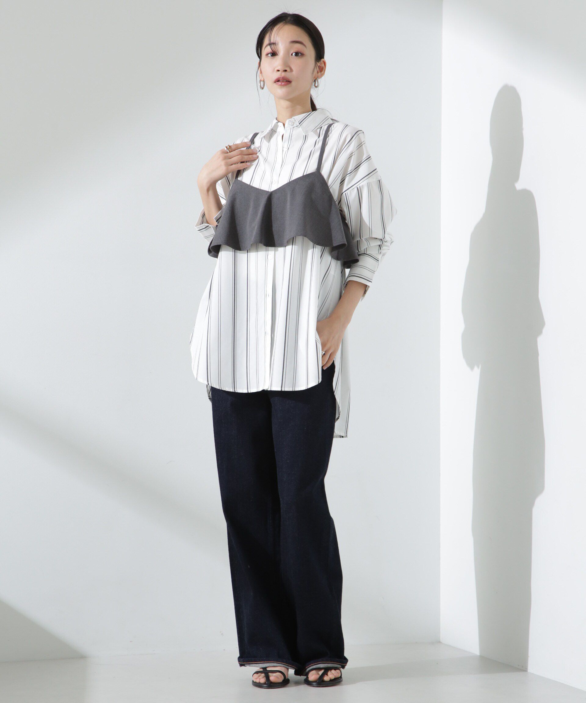 nano･universe「ブロードワイドシルエットシャツ」|シャツ・ブラウス|