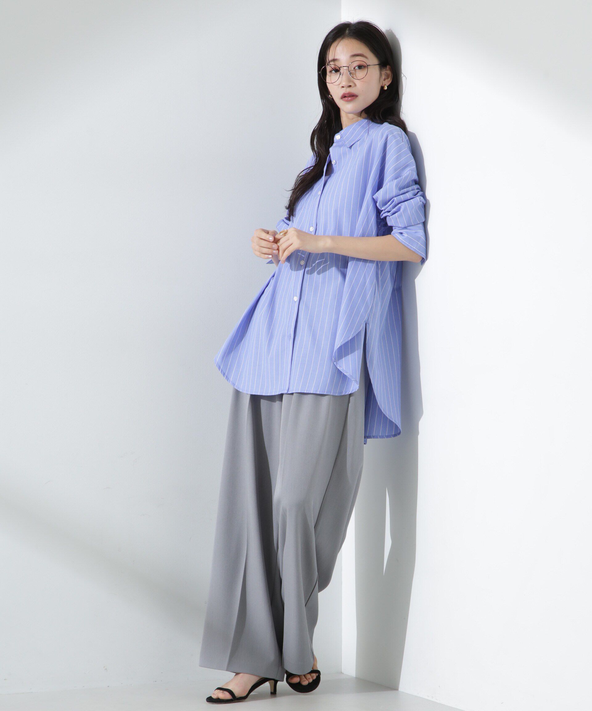 nano･universe「ブロードワイドシルエットシャツ」|シャツ・ブラウス|