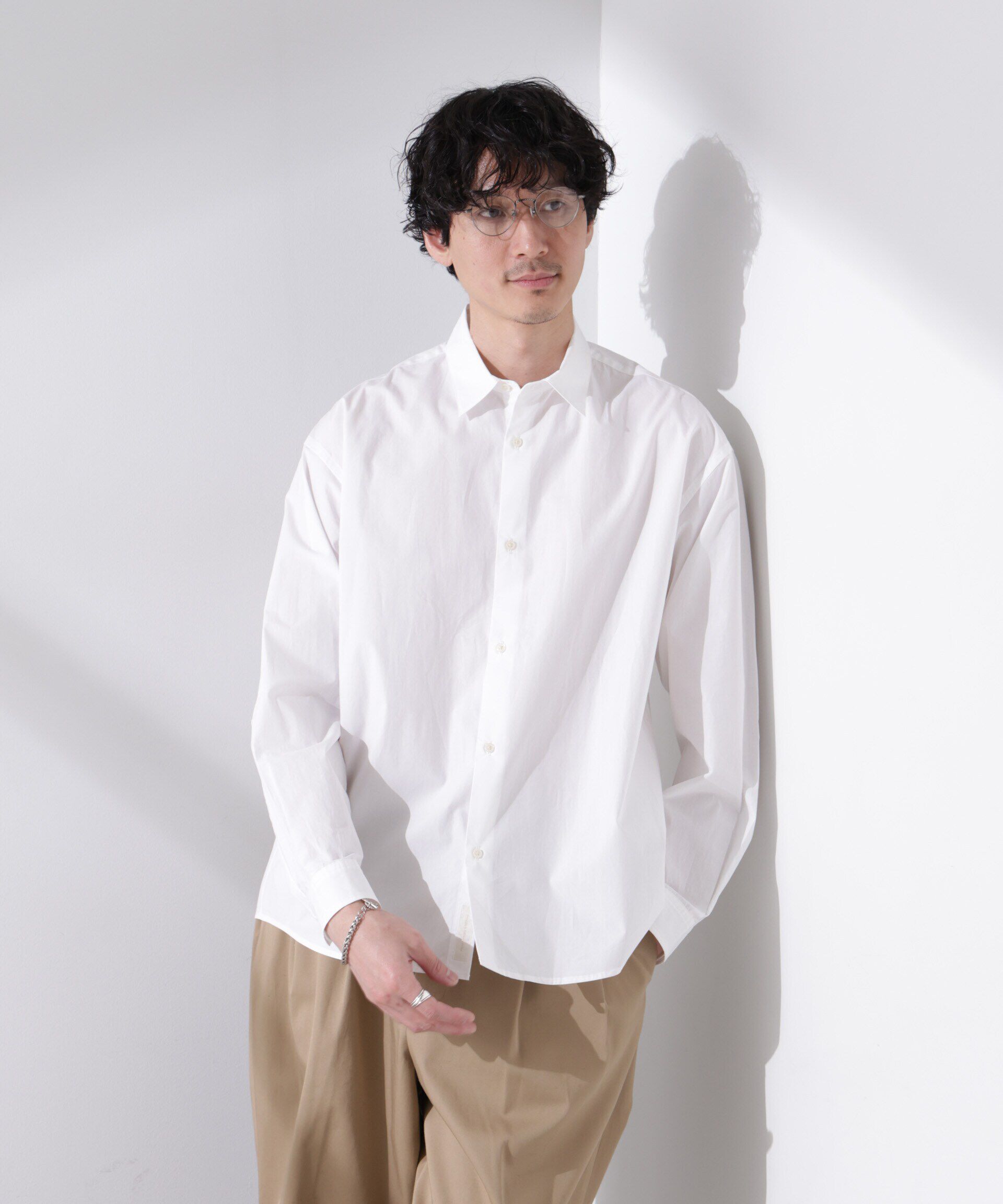 nano･universe「「大人のワイドシャツ」レギュラーカラー 長袖」|シャツ・ブラウス|