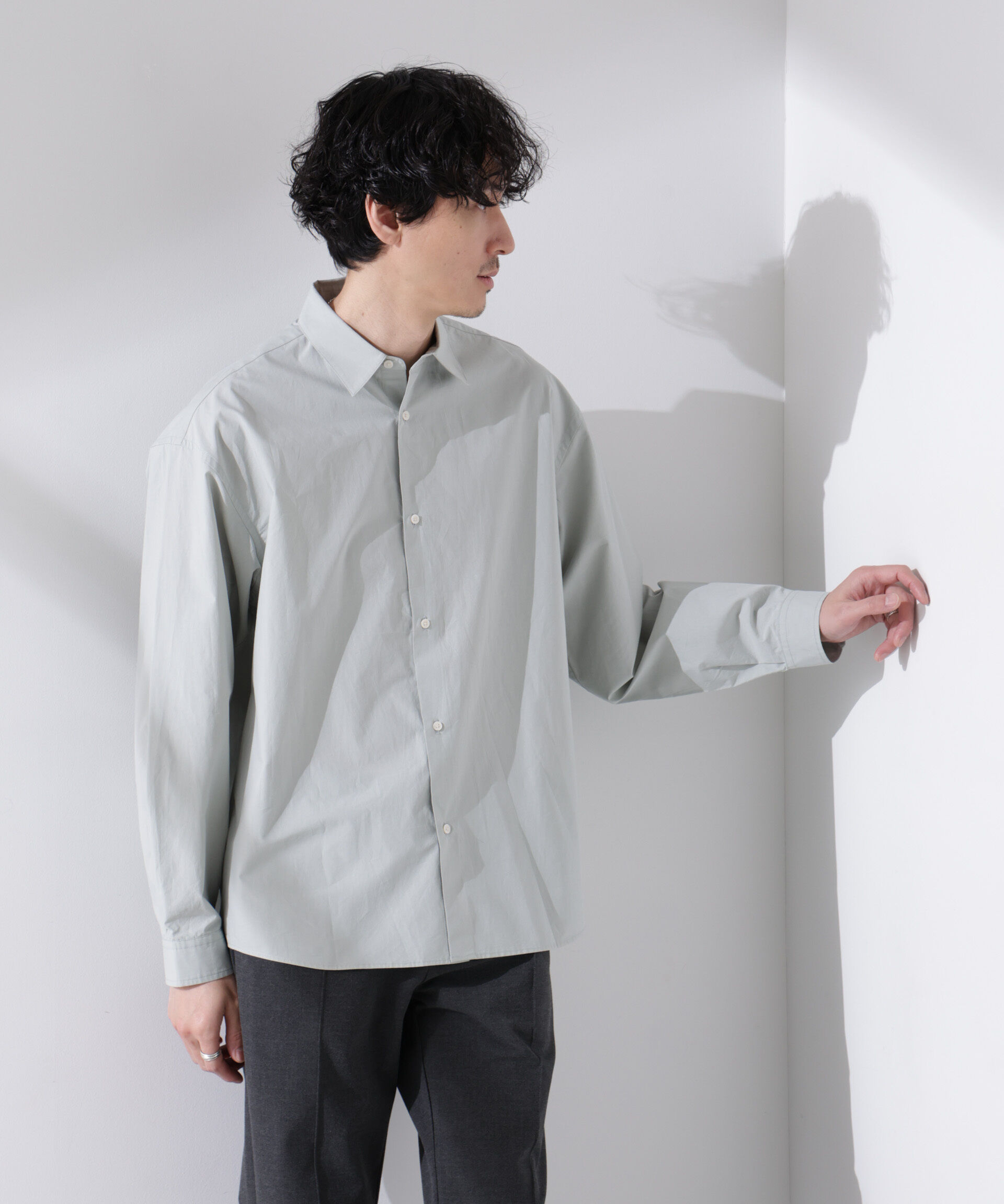 nano･universe「「大人のワイドシャツ」レギュラーカラー 長袖」|シャツ・ブラウス|