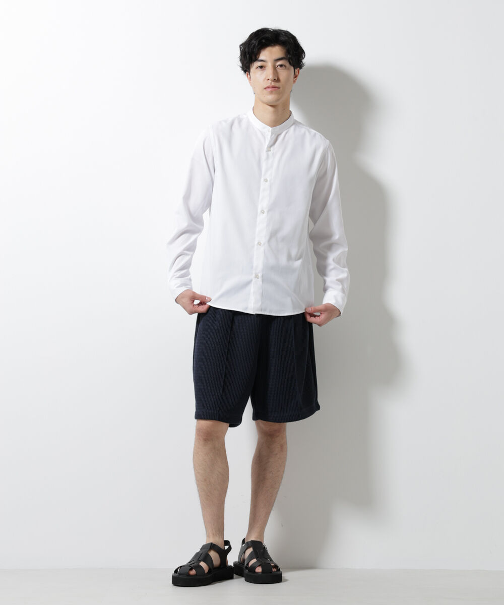 nano･universe「ジャガードニットソーショートパンツ（セットアップ可）」|チノ|