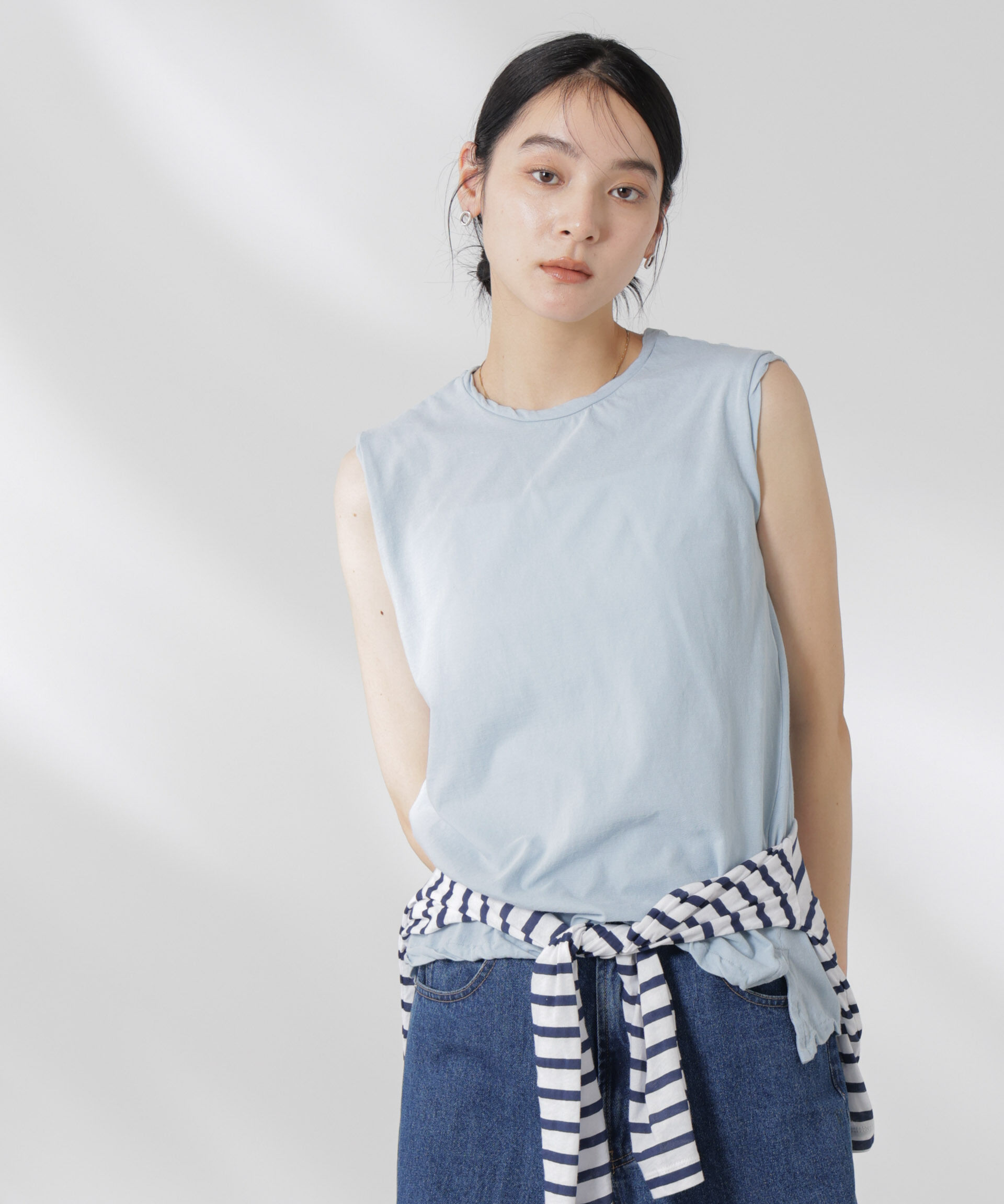 nano･universe「GREYCHORD/SOFIE スリーブレスTシャツ」|Tシャツ・カットソー|ブルーグレー5