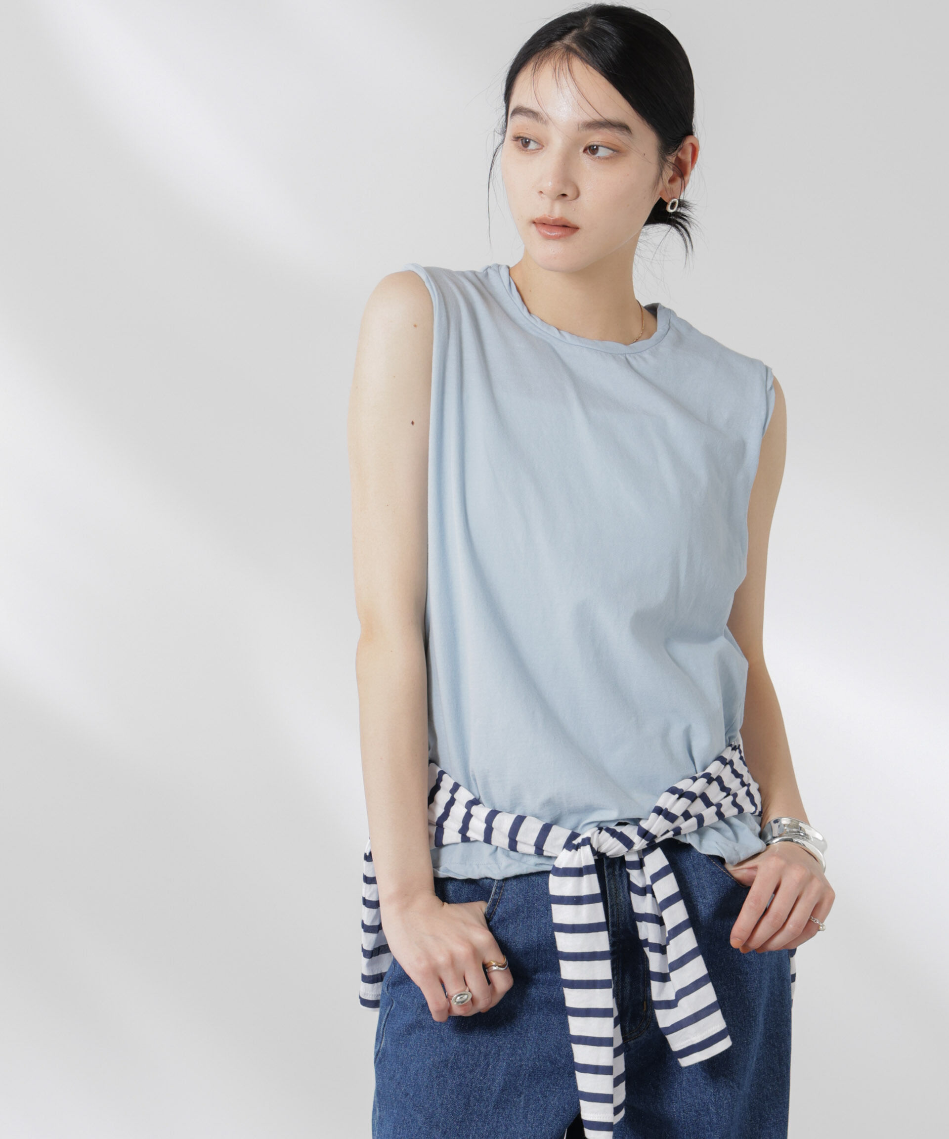 nano･universe「GREYCHORD/SOFIE スリーブレスTシャツ」|Tシャツ・カットソー|