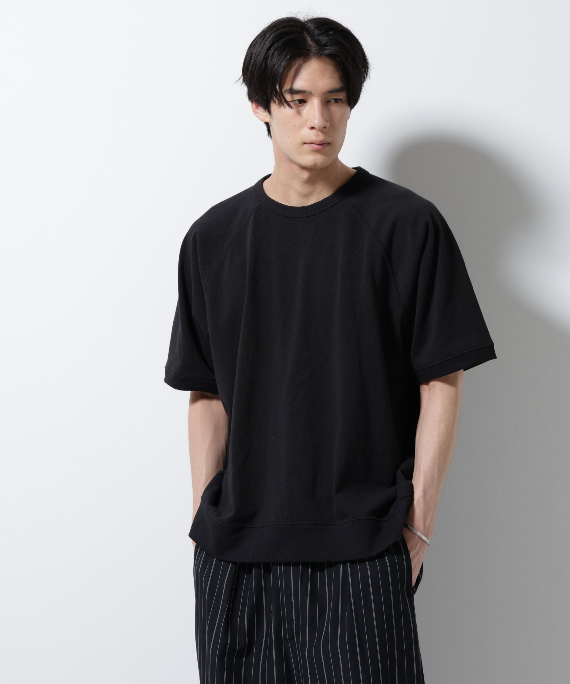 nano･universe「ヘビーウェイトコットンラグランスリーブTシャツ」|Tシャツ・カットソー|