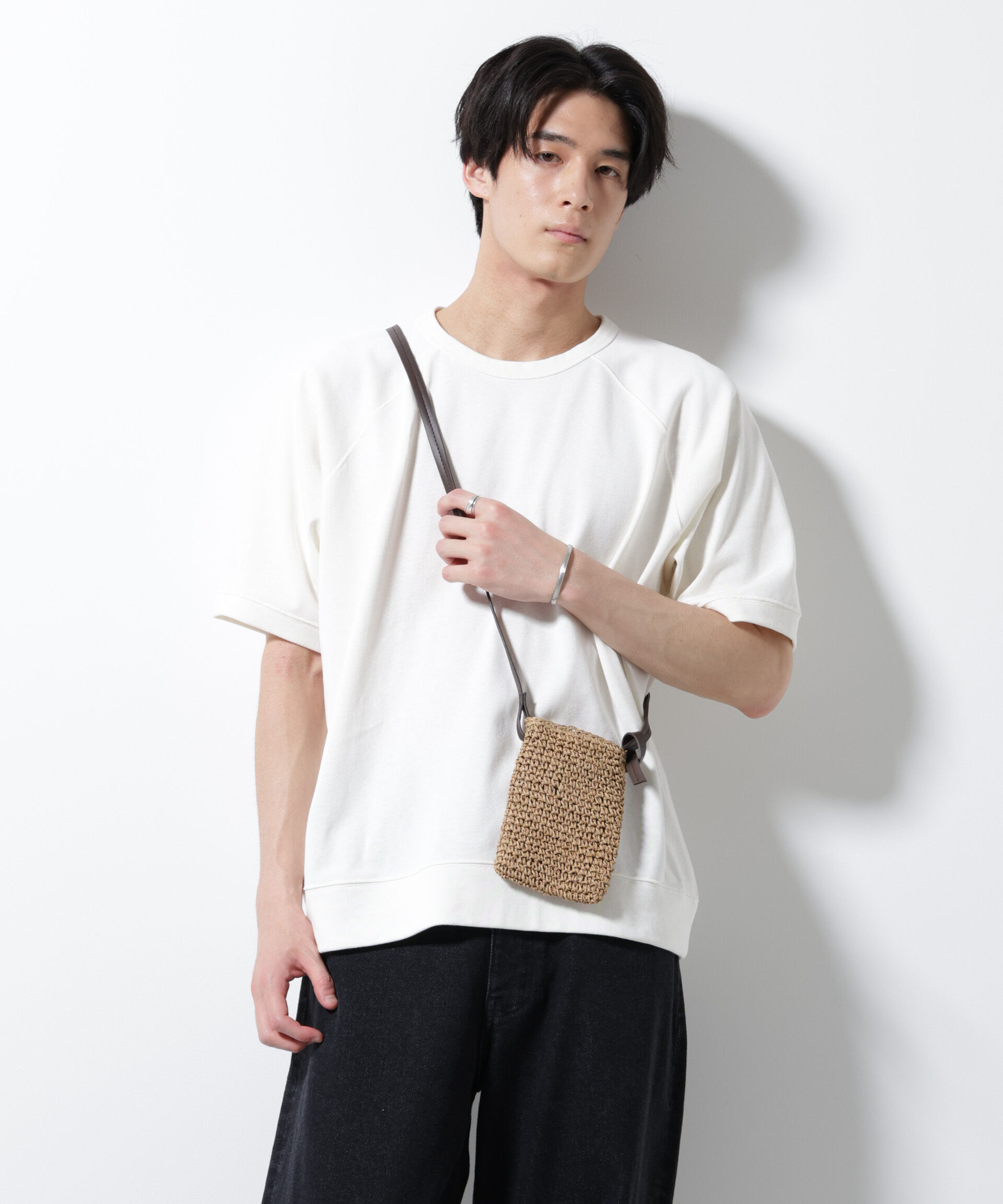 nano･universe「ヘビーウェイトコットンラグランスリーブTシャツ」|Tシャツ・カットソー|