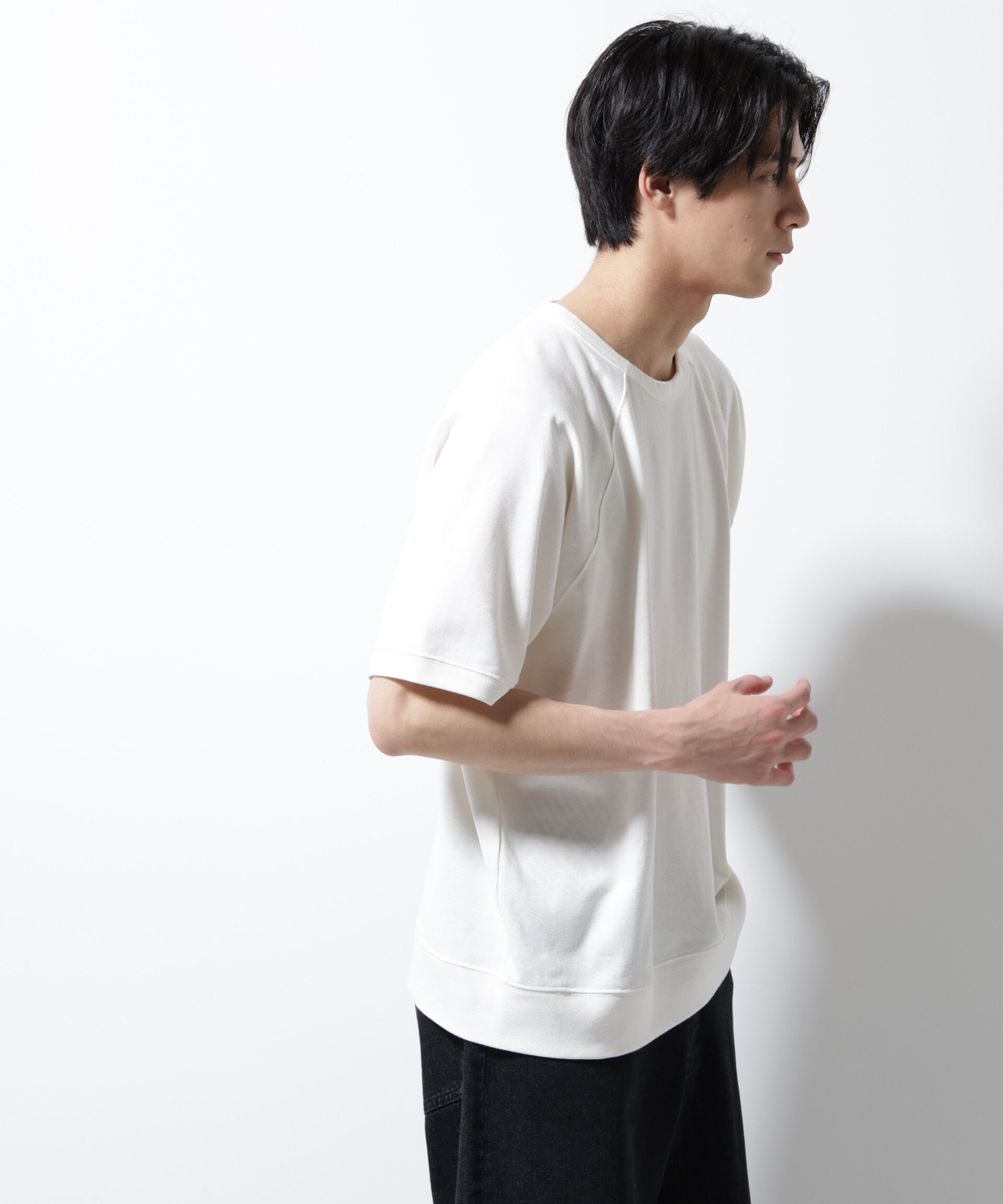 nano･universe「ヘビーウェイトコットンラグランスリーブTシャツ」|Tシャツ・カットソー|