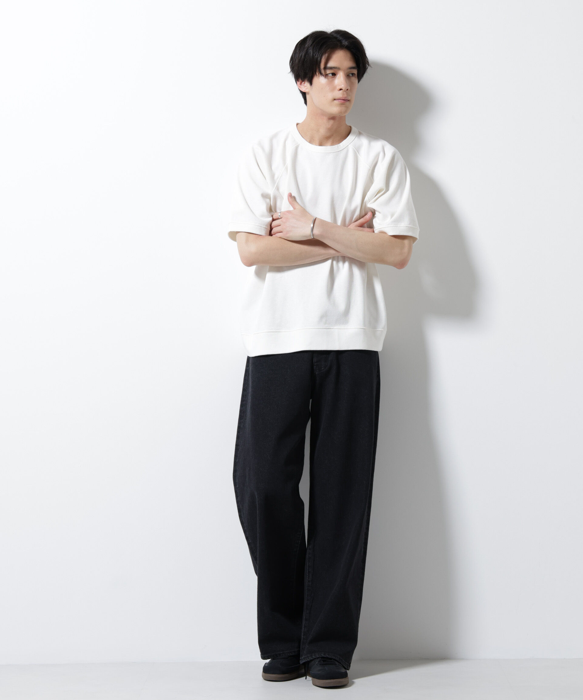 nano･universe「ヘビーウェイトコットンラグランスリーブTシャツ」|Tシャツ・カットソー|