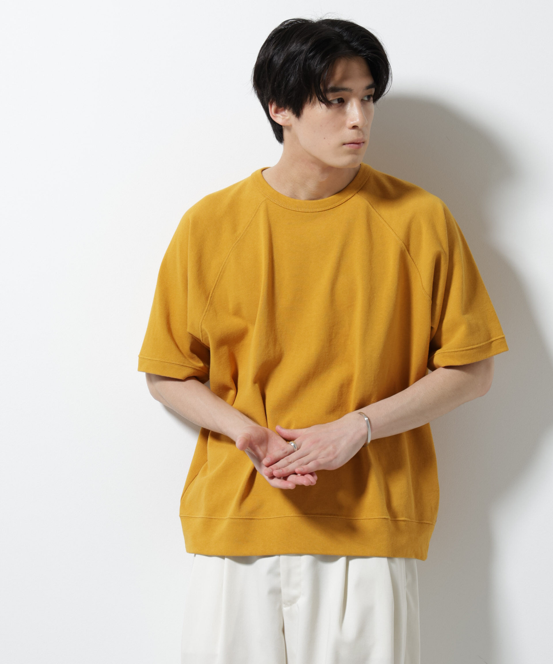 nano･universe「ヘビーウェイトコットンラグランスリーブTシャツ」|Tシャツ・カットソー|