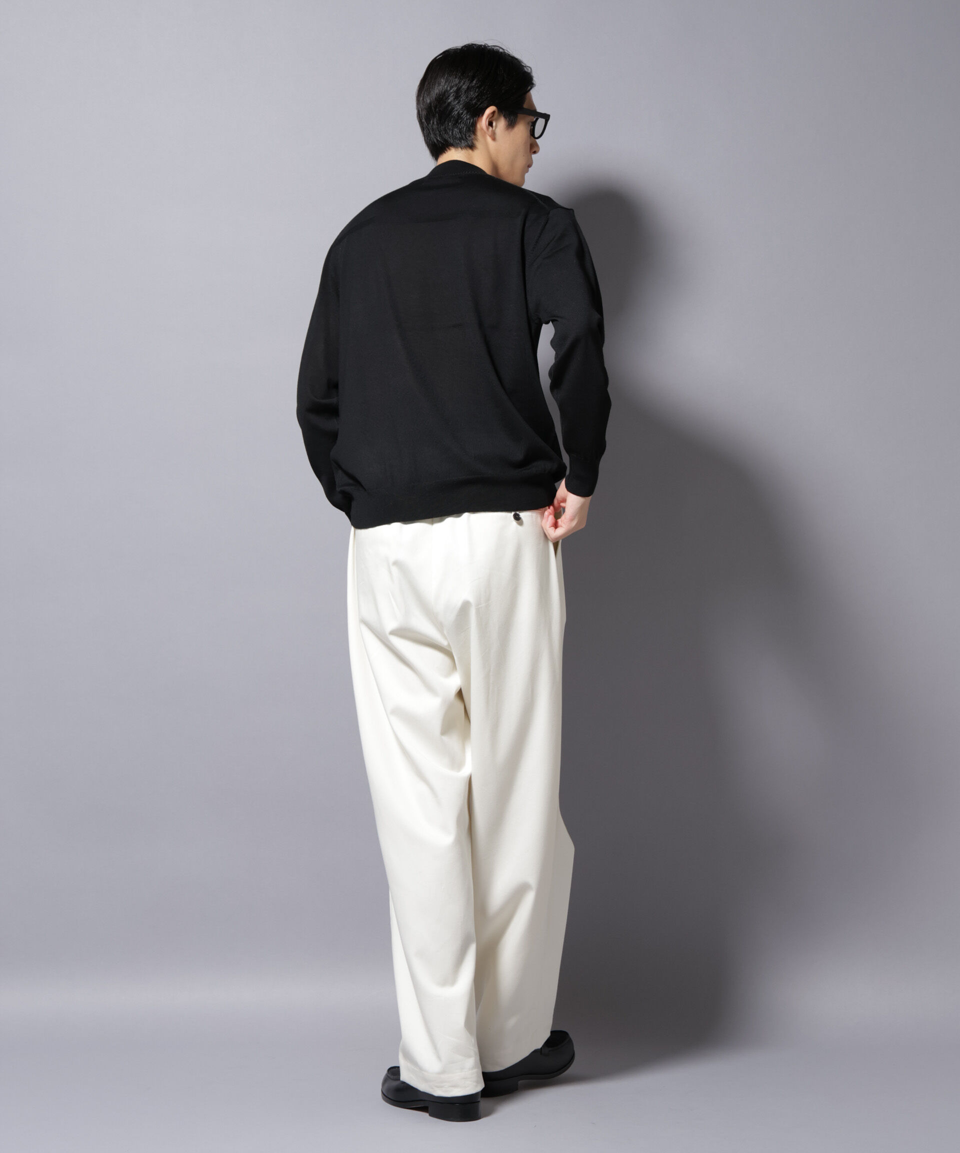 nano･universe「「毛玉レスニット」ファインゲージモックネック」|ニット・セーター|