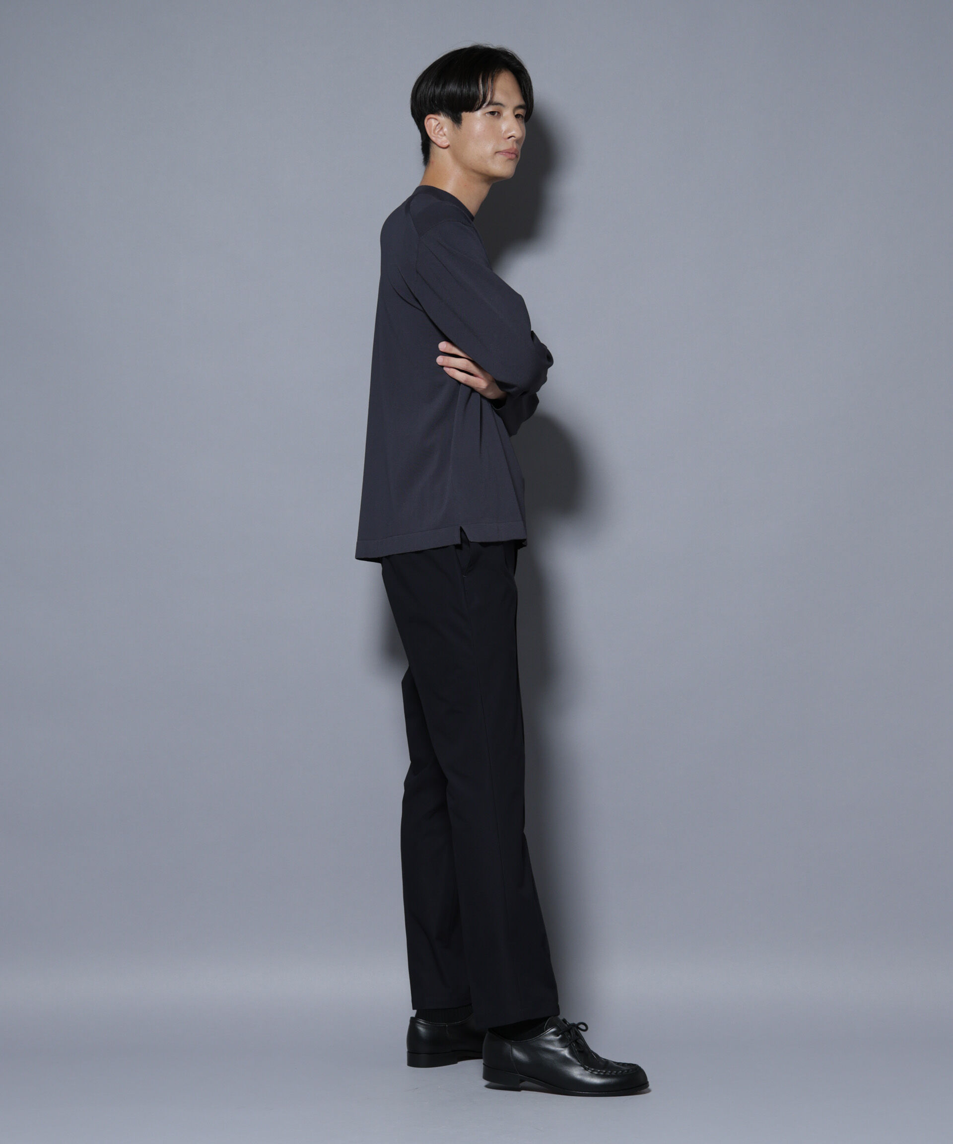 nano･universe「「ELITE 7 FUNCTION」クルーネックニット」|ニット・セーター|