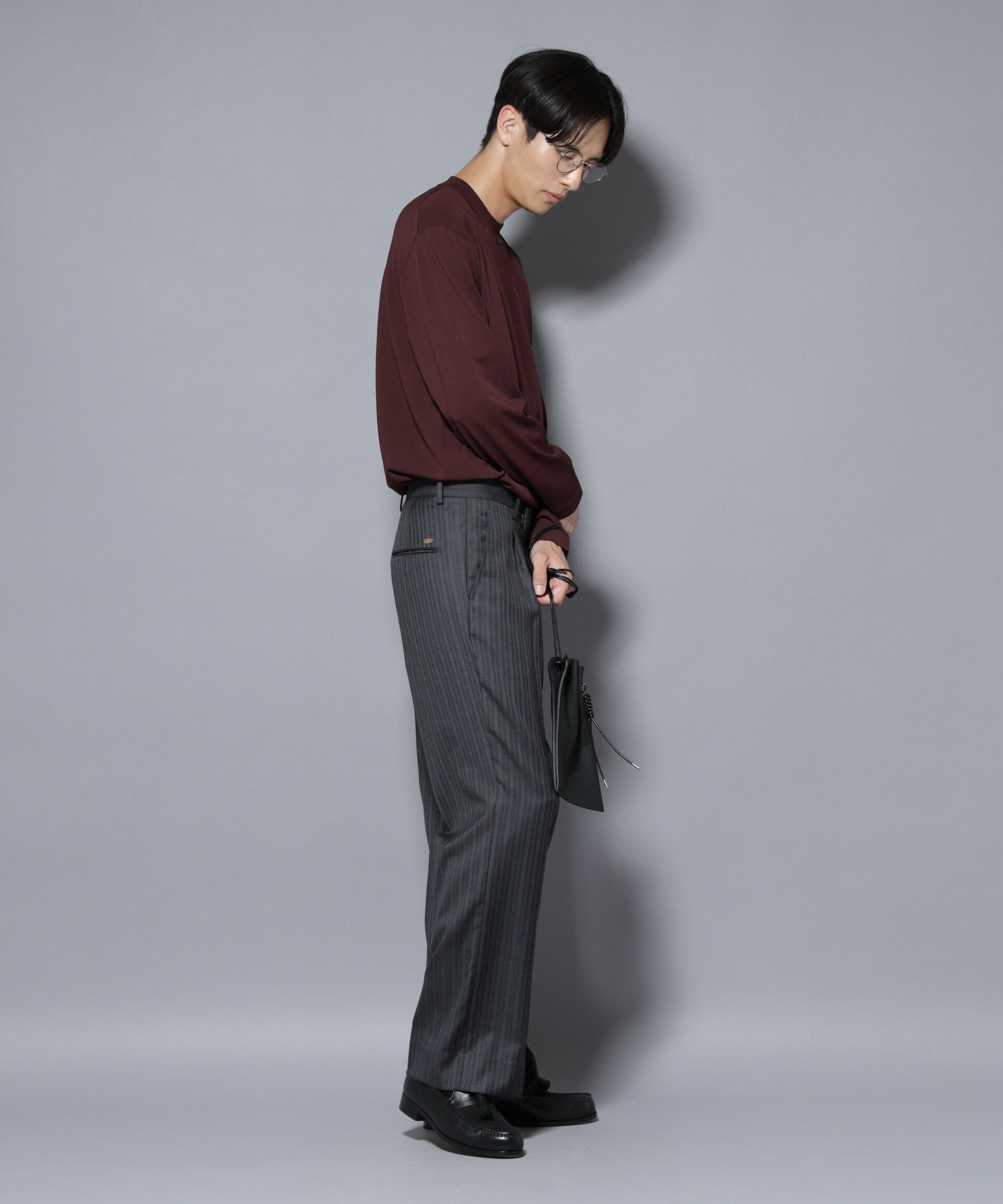 nano･universe「「ELITE 7 FUNCTION」クルーネックニット」|ニット・セーター|