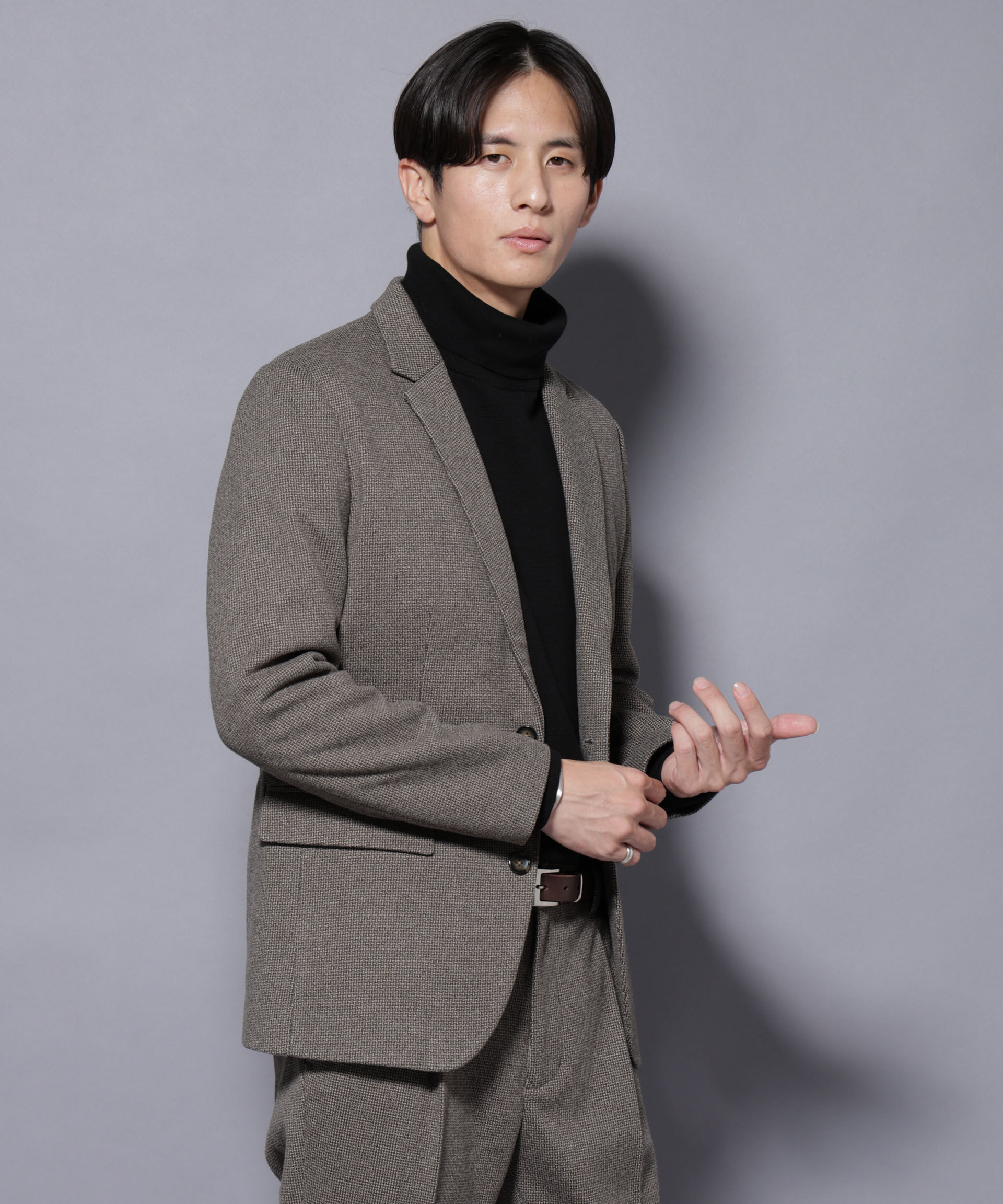 nano･universe「ウォームジャケット(セットアップ可)」|テーラードジャケット|