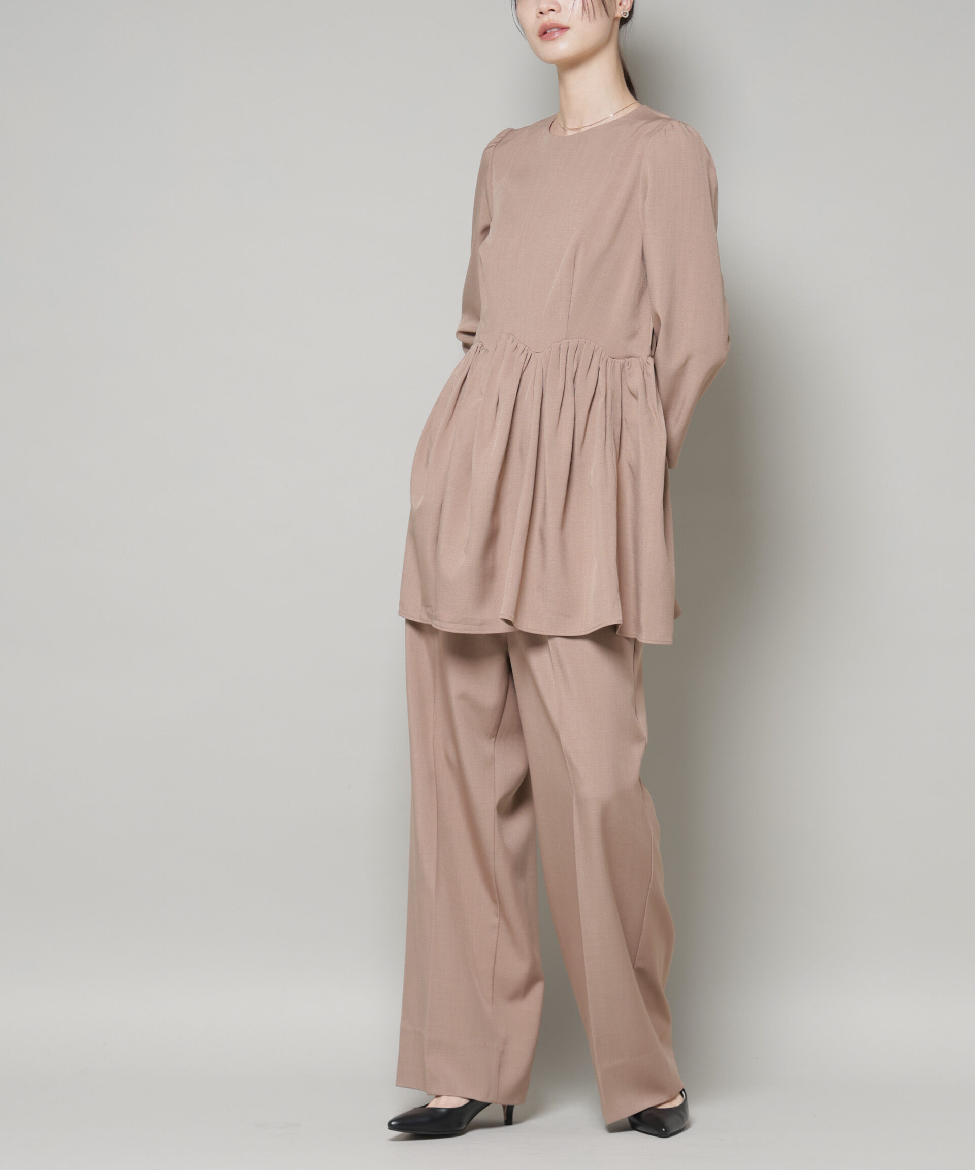 nano･universe「troisieme chaco/TWILL パンツ(セットアップ可)」|チノ|