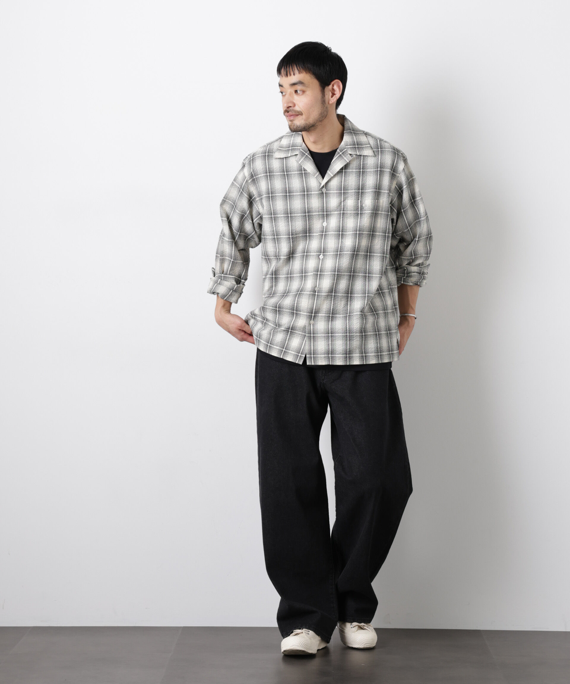 nano･universe「マイクロシアサッカーチェックシャツ」|シャツ・ブラウス|