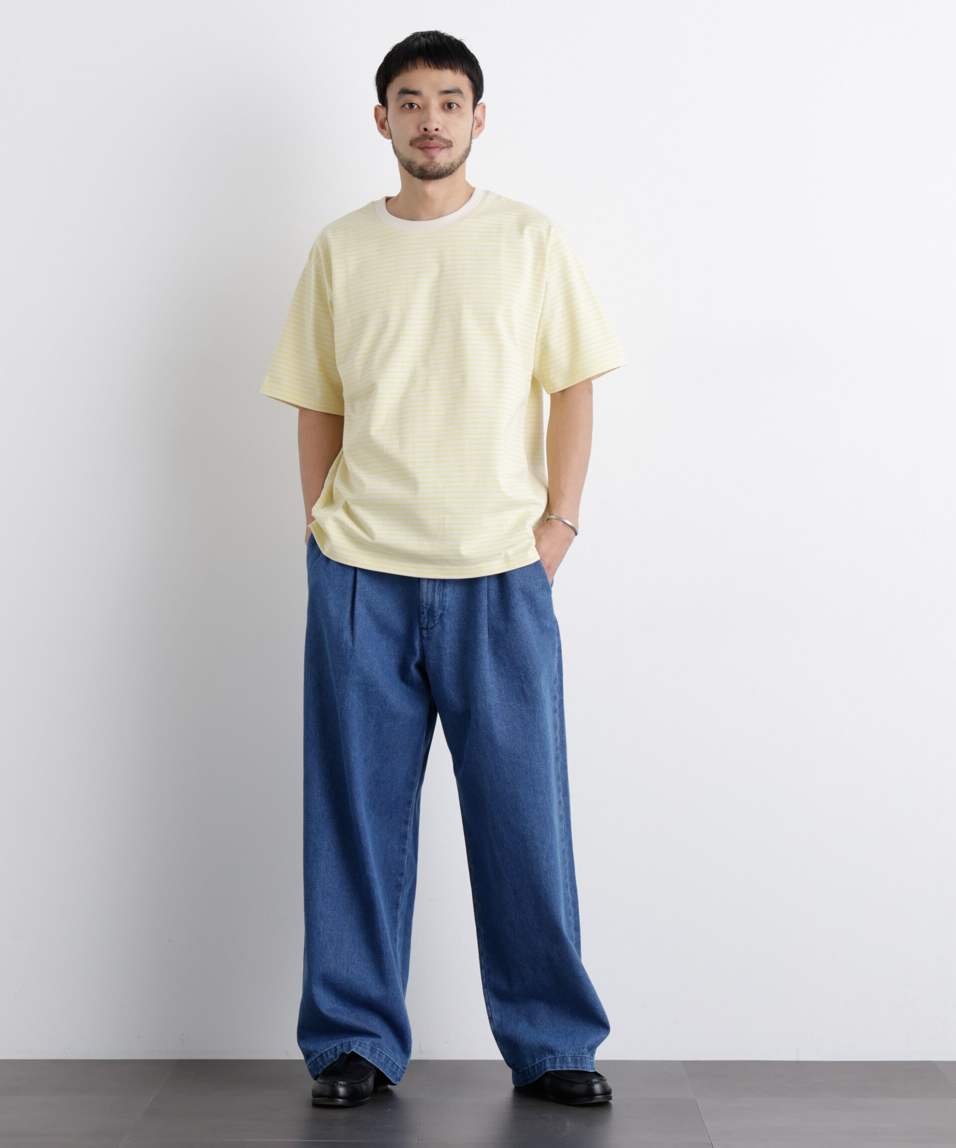 nano･universe「ボーダーTシャツ 半袖」|Tシャツ・カットソー|