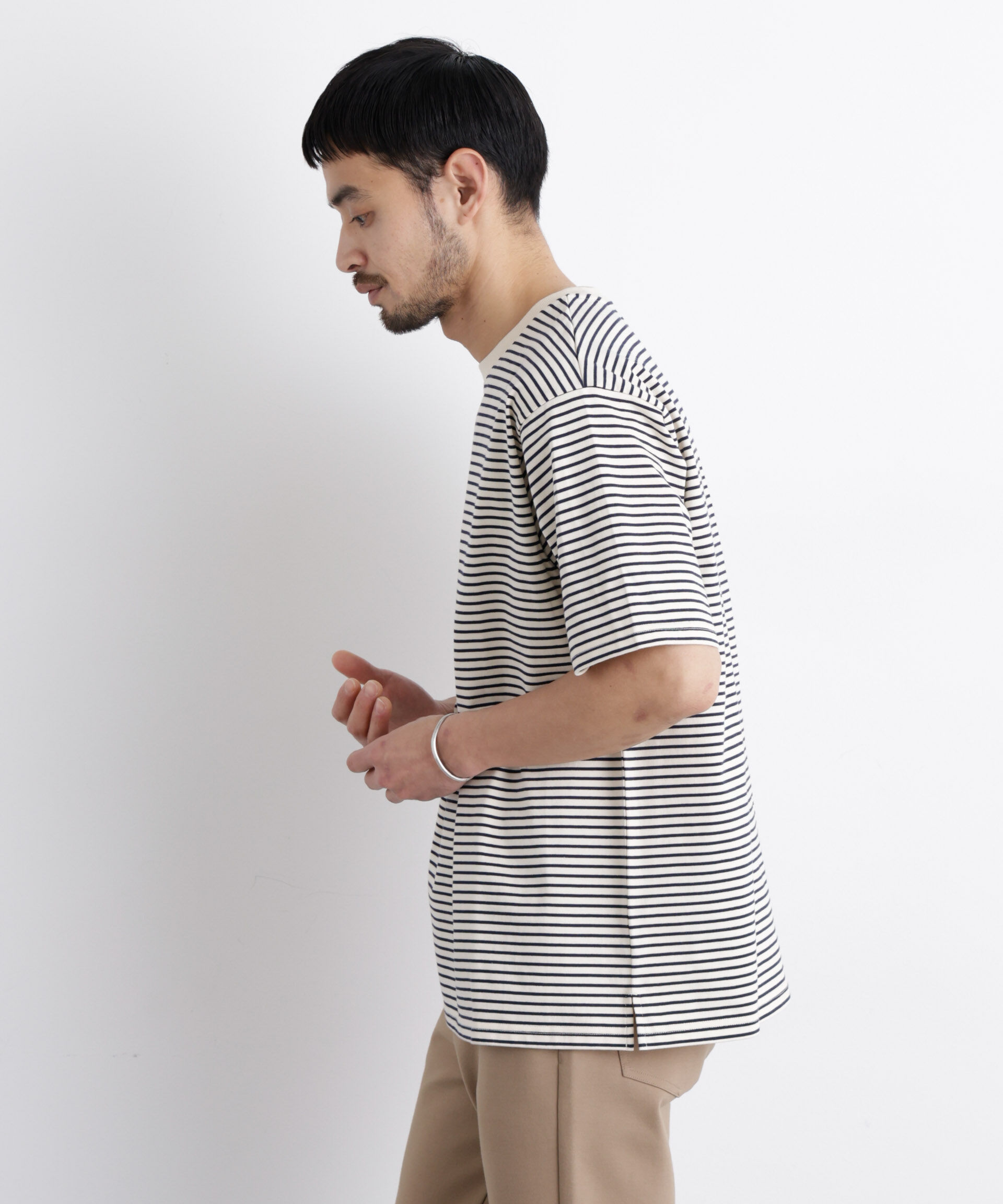 nano･universe「ボーダーTシャツ 半袖」|Tシャツ・カットソー|