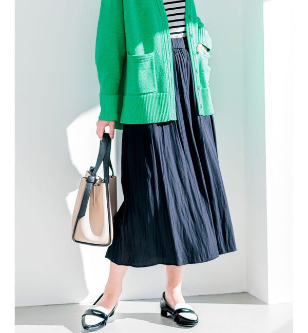 組曲「【春の新色追加】ギャザーライトデシン パンツ」|その他|ブラック系