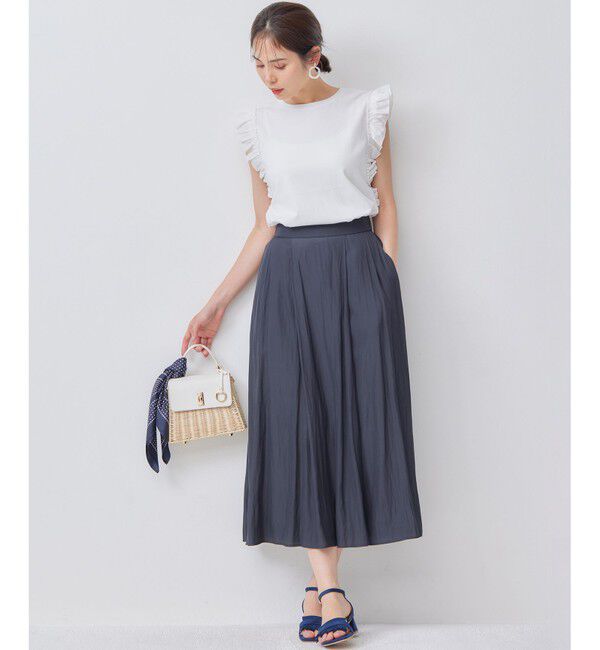 組曲「Jazzy-Jersey フリル袖Ｔシャツ」|Tシャツ・カットソー|