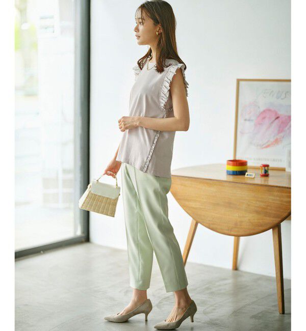 組曲「Jazzy-Jersey フリル袖Ｔシャツ」|Tシャツ・カットソー|