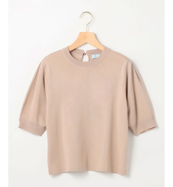 組曲「シアー ニット５分袖 プルオーバー」|ニット・セーター|