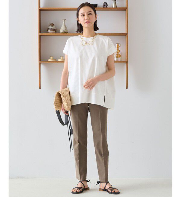 自由区「【XXSサイズ～/接触冷感/UVカット/吸水速乾/洗える】シェルタリングドライオックス テーパードパンツ」|その他|