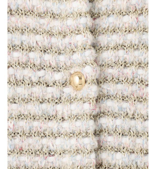 自由区「ツイード調ニット ジャケット」|カーディガン|