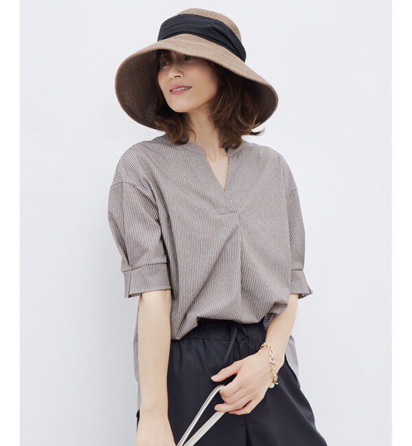 自由区「【WEB限定・洗える】トリコットジャージー カットソー」|シャツ・ブラウス|ｽﾚｰﾄｽﾄ