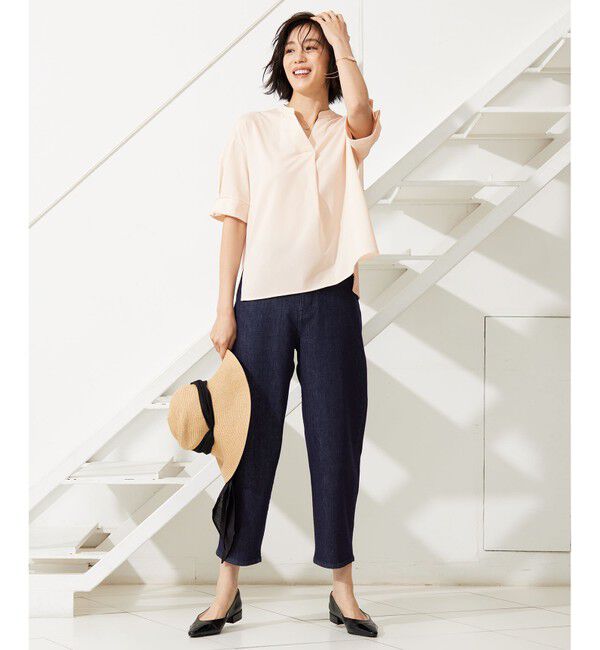 自由区「【WEB限定・洗える】トリコットジャージー カットソー」|シャツ・ブラウス|