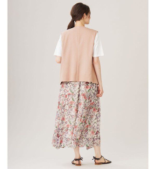 自由区「【カタログ掲載・セットアップ対応・接触冷感・UVカット・洗える】ライトバスケットクロス ジレ」|ベスト・ジレ|