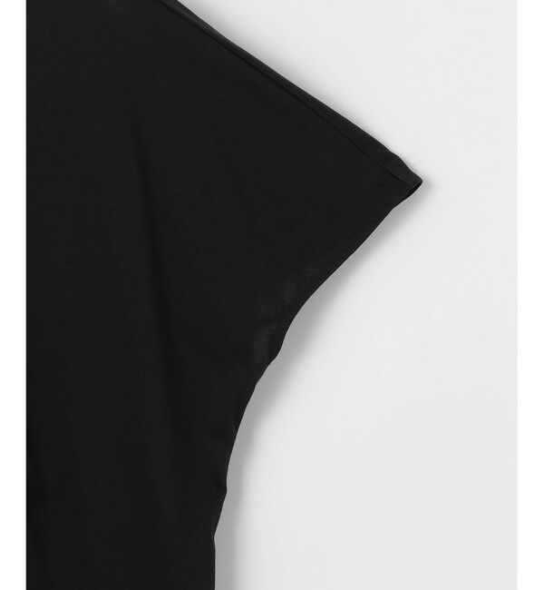 自由区「【洗える】コード刺繍胸元レース カットソー」|Tシャツ・カットソー|