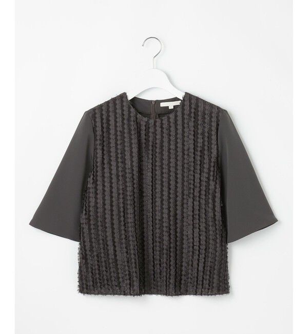 自由区「【セットアップ対応・洗える】フリンジジャガード ブラウス」|シャツ・ブラウス|