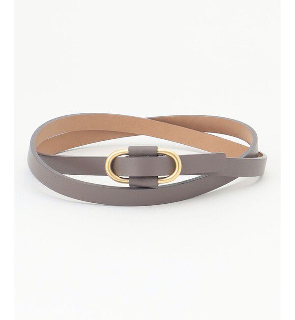 自由区「【カタログ掲載】オーバルスリム ベルト」|ベルト|グレー