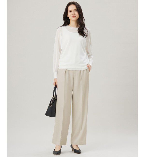 自由区「【洗える】シアーアセテート ニット」|ニット・セーター|