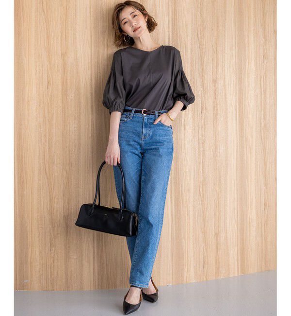 23区「【新色追加/洗える】スムースデザイン パフスリーブ カットソー」|Tシャツ・カットソー|