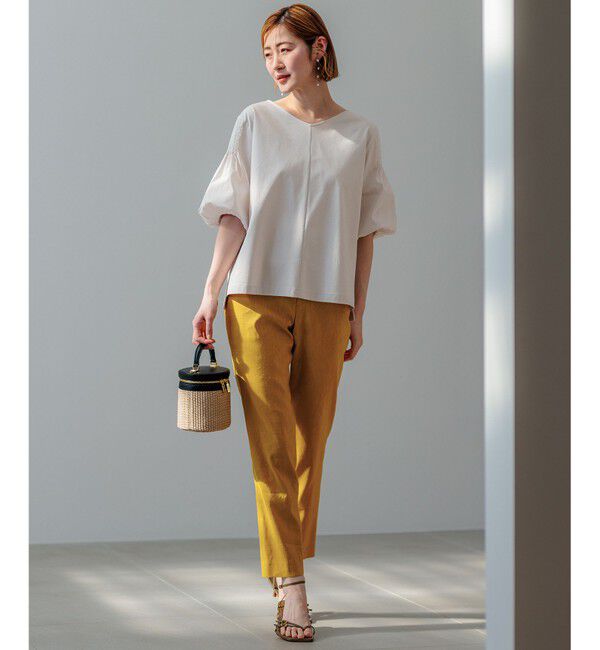 23区「【新色追加/洗える】スムースデザイン パフスリーブ カットソー」|Tシャツ・カットソー|