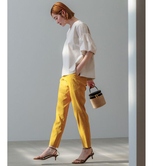 23区「【新色追加/洗える】スムースデザイン パフスリーブ カットソー」|Tシャツ・カットソー|