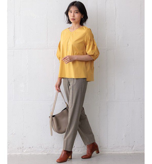 23区「【新色追加/洗える】スムースデザイン パフスリーブ カットソー」|Tシャツ・カットソー|