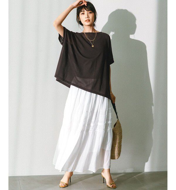 23区「【洗える】ライトシアーニット プルオーバー」|ニット・セーター|