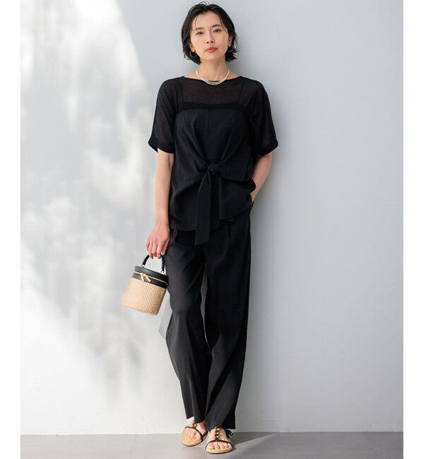 23区「【洗える】ライトシアーニット プルオーバー」|ニット・セーター|