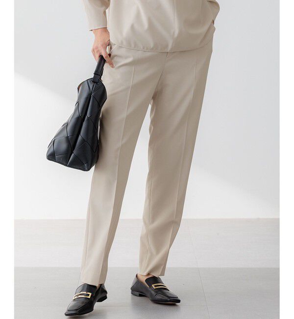 23区「【セットアップ対応/洗える】2WAYストレッチツイル ドロスト パンツ」|その他|ベージュ系