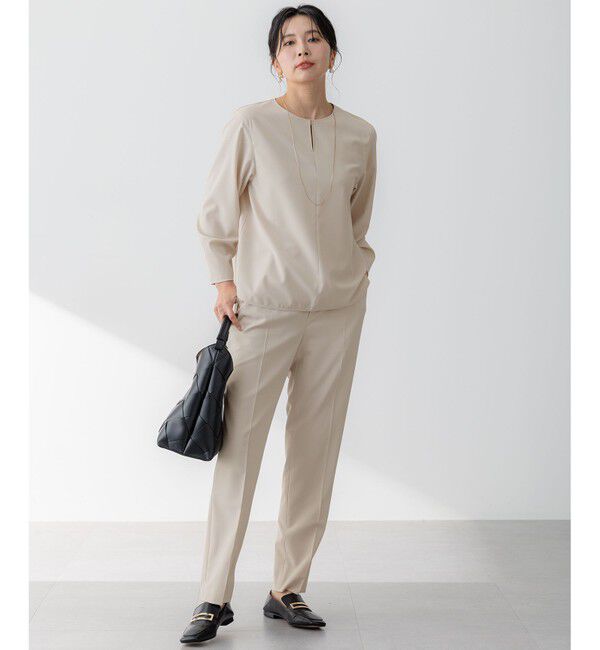 23区「【セットアップ対応/洗える】2WAYストレッチツイル ドロスト パンツ」|その他|