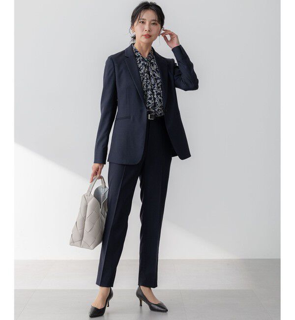 23区「【セットアップ対応/防シワ性/洗える】アイアスマットストレッチ テーパード パンツ」|その他|